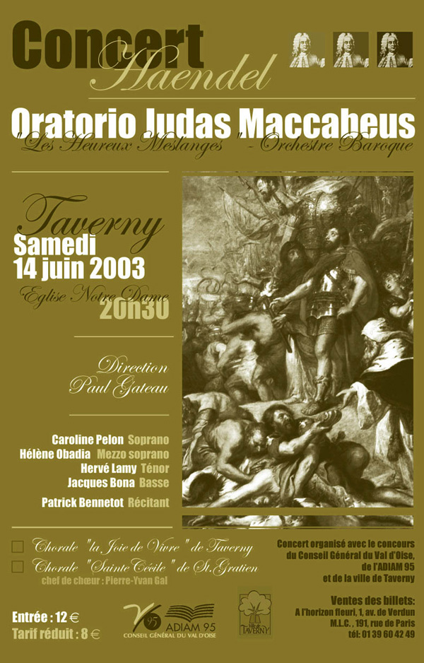 JDV Affiche Judas Maccabeus