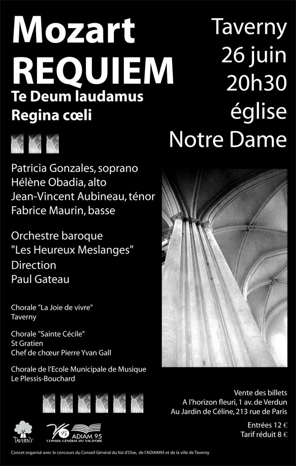 Affiche JDV  Requiem Mozart